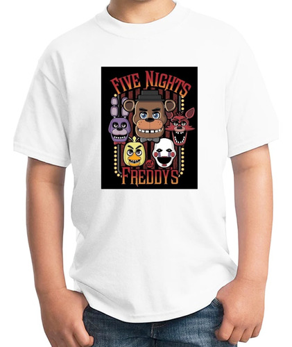 Playera Camiseta Five Night At Freddys Pelic Unisex Premium 