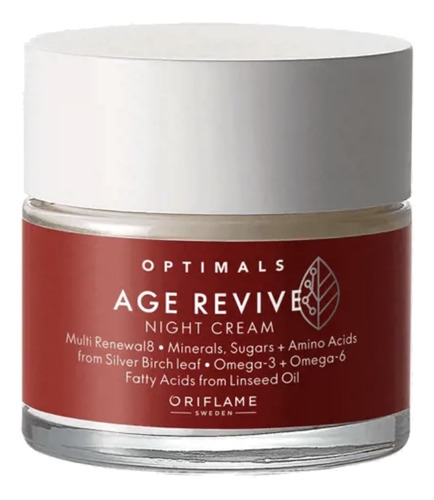 Crema Facial Antiedad Optimals Age Revive Oriflame Noche