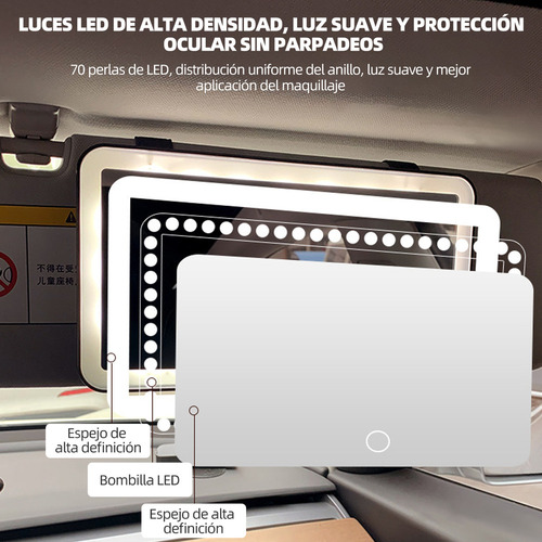 Gaq Applicable To: Espejo Tocador Visera Coche Espejo