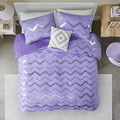 Juego De Edredón Doble Codi Ziggy Purple, Bonita Cama Para N