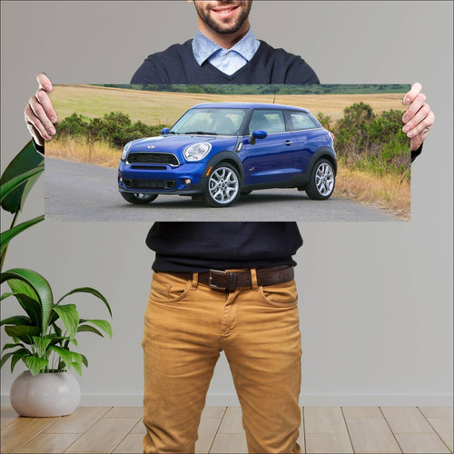 Cuadro 30x80cm Auto 2013 Mini Cooper S Paceman U 174