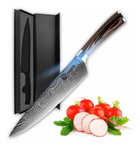 Cuchillo De Cocinero Ddauosg Alemán De Alto Carbono Afil Bwb