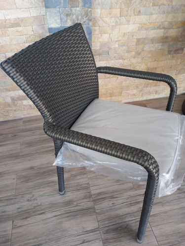 Elegante Comedor Rattan Sintético, Exteriores, Jardín
