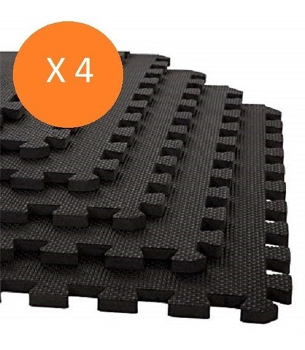 Imagen 1 de 5 de Set De Piso En Goma Eva 4 Pzas Tatami 62 X 62 X 1,2 Cm