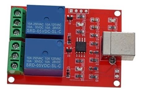 Oky3024 Modulo De 2 Relevadores De 5v Con Interfaz Usb