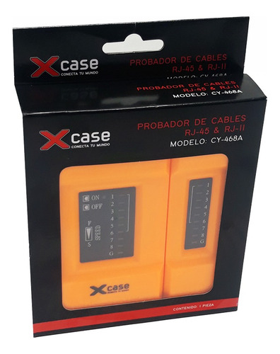 Probador De Cable De Red Rj45 Y Rj11 Xcase