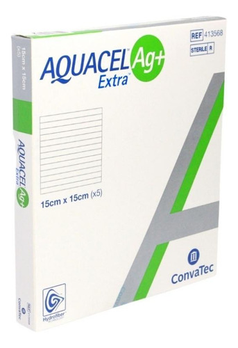 Curativo Aquacel Extra Ag+ 15 X 15 Caixa C/05 Unds 413568
