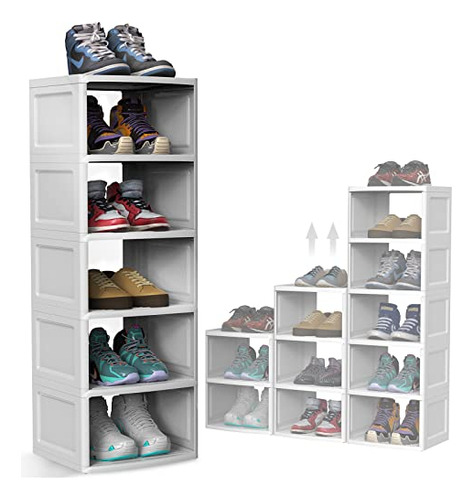 Organizador De Zapatos De 6 Niveles, Apilable Y Ajust