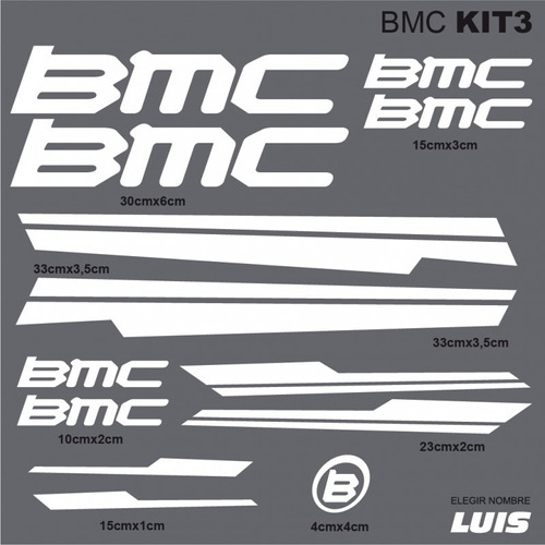 Calco Vinilo Kit3 Bmc