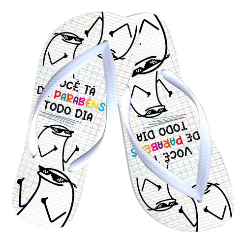 Imagem 2 de 7 de Caneca Flork Meme Aniversário Engraçado Chinelo E Bombom Kit