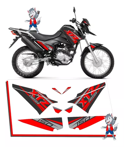 Adesivo Faixa Moto Crosser 150 Yamaha varias cores com laminação