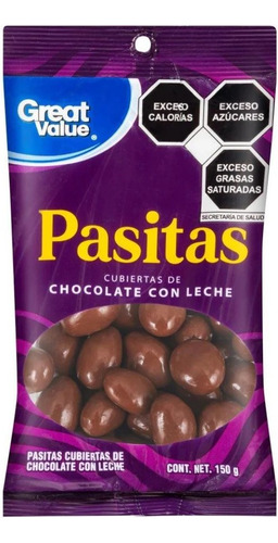 Pasitas Cubiertas De Chocolate Con Leche 150 G