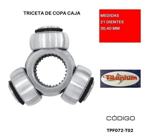 Triceta De Copa Caja Ford Courier Zetec 1.6l  (21 Dts)