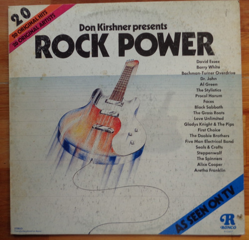 Disco Vinilo Lp Rock Power - Black Sabbath, Barry White Etc