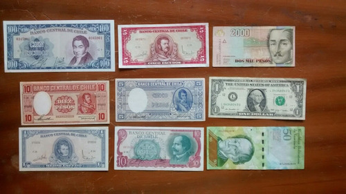 Billetes De Colección Usados.