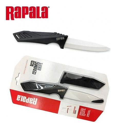 Faca Ceramica 11.5cm Com Bainha Rapala