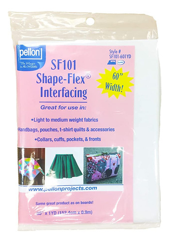 Pellon Pelsf101.601yd Shape-flex 100% Algodón Wht