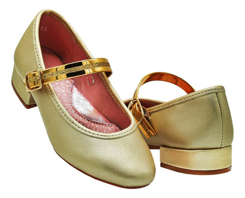 Zapato Niña Karsten 88513 Oro Fiesta Moda Casual 22 Al 26