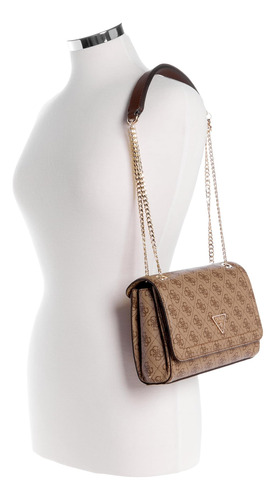 Guess Noelle - Solapa Cruzada Convertible, Logotipo De Latte
