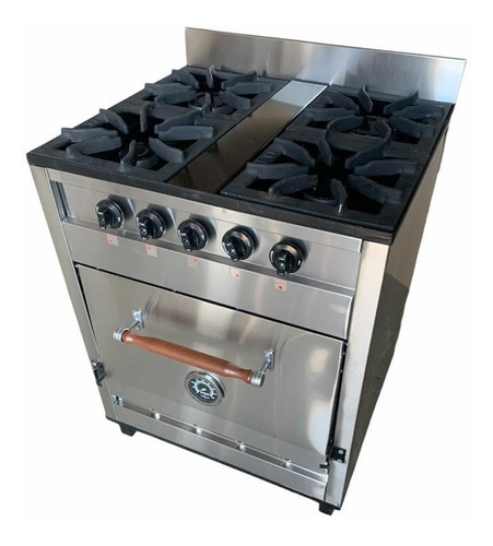 Cocina Industrial Pevi 4 Hornallas 70cm. Ahora 12 18