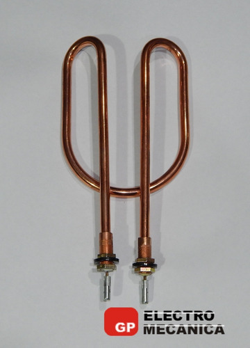 Imagen 2 de 8 de Resistencia Calefon Electrico Acero Cobreado Riñon Pulmon