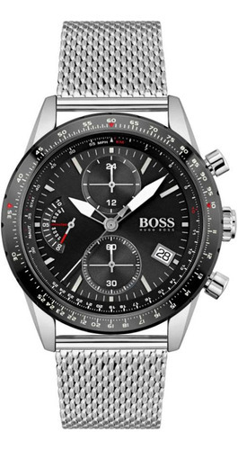 Relógio masculino Hugo Boss em aço inoxidável 1513886 Pilot Chrono
