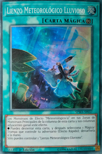 Yugioh! Lienzo Metereológico Lluvio Spwa-sp037 Super 1st Edt