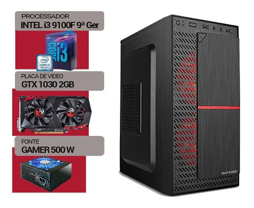   Pc Gamer Intel I3 9100f, Ssd240gb, Gt 1030 2gb, 4gb Ddr4  