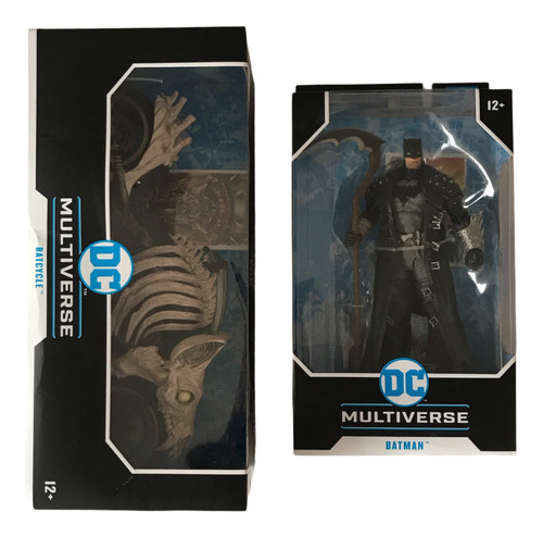 Batman Death Metal Y Moto Batcycle Mcfarlane Dc Multiverse (Usado)