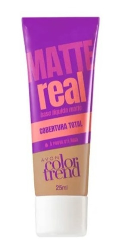 Imagem 1 de 1 de Base Líquida Matte Color Trend Real Bege Médio 25ml - Avon
