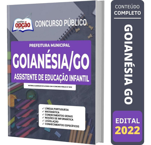 Apostila Concurso Goianésia Go Assistente Educação Infantil