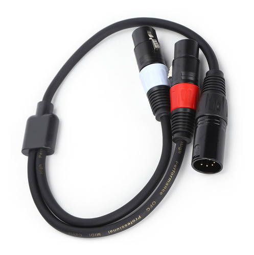 Cable Doble Fe De 3 Pines Jorind, Cable Xlr A Xlr De 5 Pines
