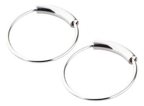 3 Joyería De Piercing De Nariz 10 Mm De Plata