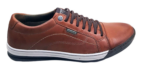 Sapatenis Masculino Couro Elástico Freeway Odin Terracota