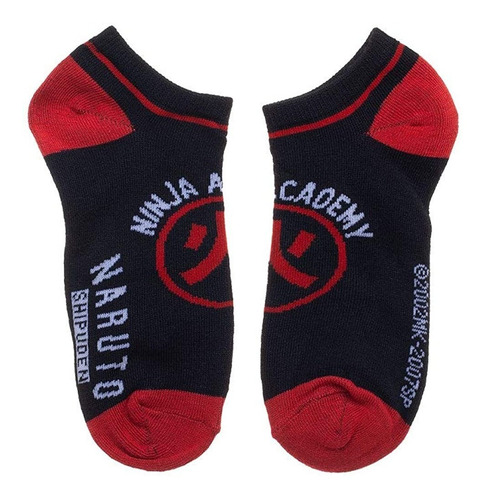 Imagen 2 de 4 de Pack 5 Pares De Calcetines Naruto - Marca Bioworld - Adulto