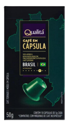 Cápsula De Café Brasil Qualitá 50g