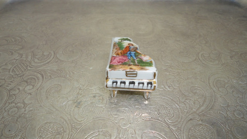 Miniatura Piano Porcelana Limoges Antigua Coleccion Mirala
