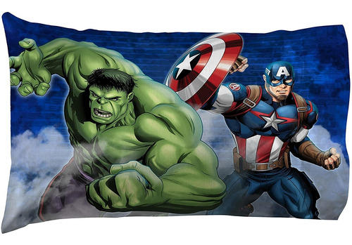 Jay Franco Marvel Avengers - Juego De Cama De Círculo Azul