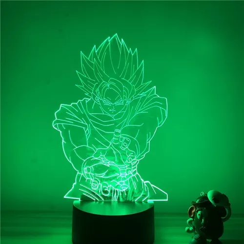 Lámpara Led Goku, Dragon Ball - VinyWoody Láser Arte