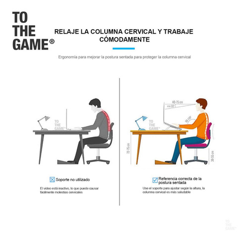 Imagen 6 de 8 de Soporte Base Notebook Tablet Plegable Escritorio Home Office
