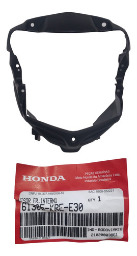 Visor Frontal Interno Bros 150 2013/ 2014 Original Honda