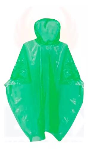 Poncho de lluvia de vinilo transparente para niños de 10 mil con capucha,  protección impermeable reutilizable, incluye bolsa de almacenamiento