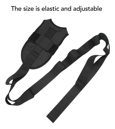 Paquete De Correa De Camilla Para Piernas Nylon Yoga Negro