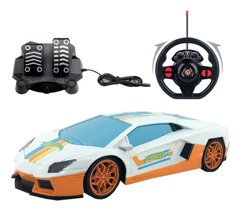 Carrinho C Remoto Hot Wheels Turbo Tiger 7 Funções Candide