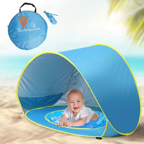 Carpa De Playa Para Bebé ,toldo Protector Uv Con Alberca Int