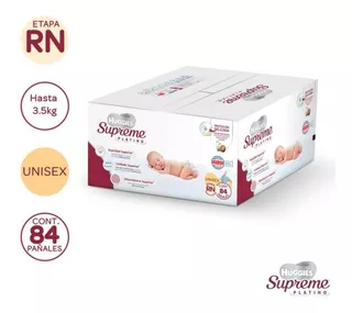 Pañales Recién Nacido Huggies Supreme Platino 84 Pzas