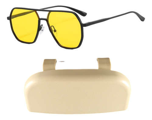 Lentes Para Manejar De Noche + Cover Protector Sci