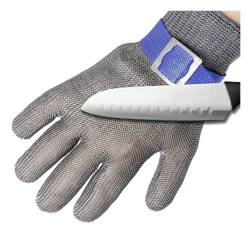 5pcs Guantes Resistentes A Los Cortes De Nivel 9, Malla De