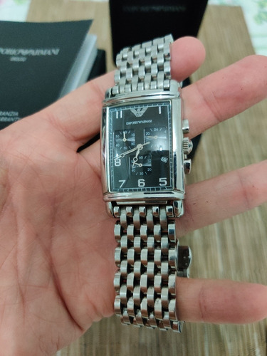 Relógio Empório Armani Ar 0299 Em Aço