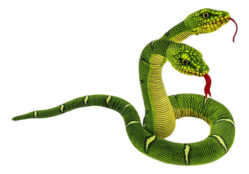 Juguete De Peluche Serpiente Yohaki 137 Cm Verde Lavable
